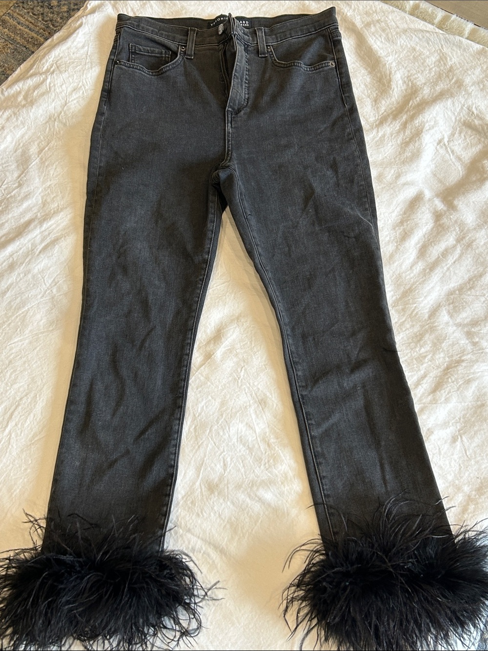 Veronica Beard Kareena Feather - Skinny Jeans